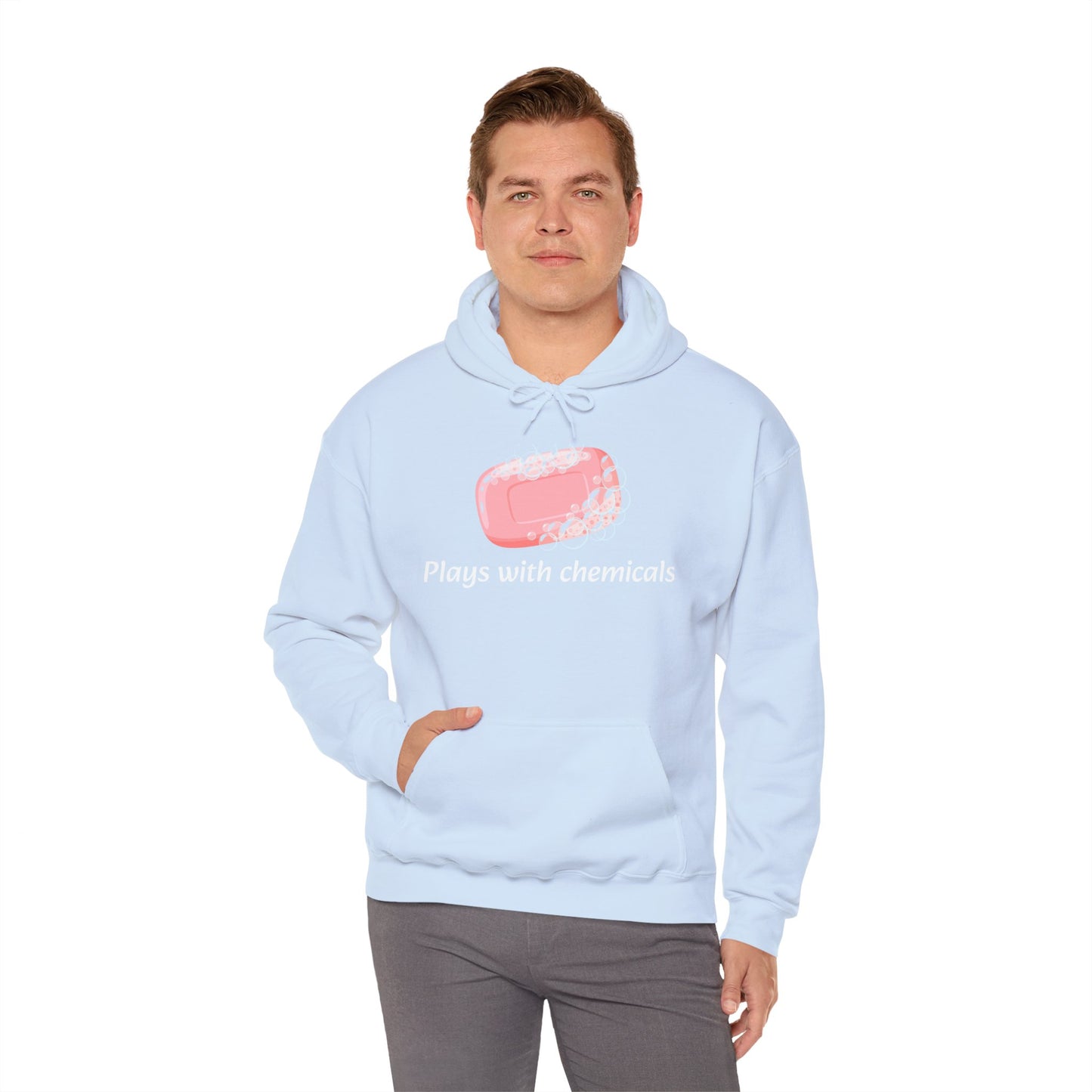 Cozy Unisex Hooded Sweatshirt with Playful Design, Casual Comfort, Gift for Friends, Homewear, Lounge Apparel