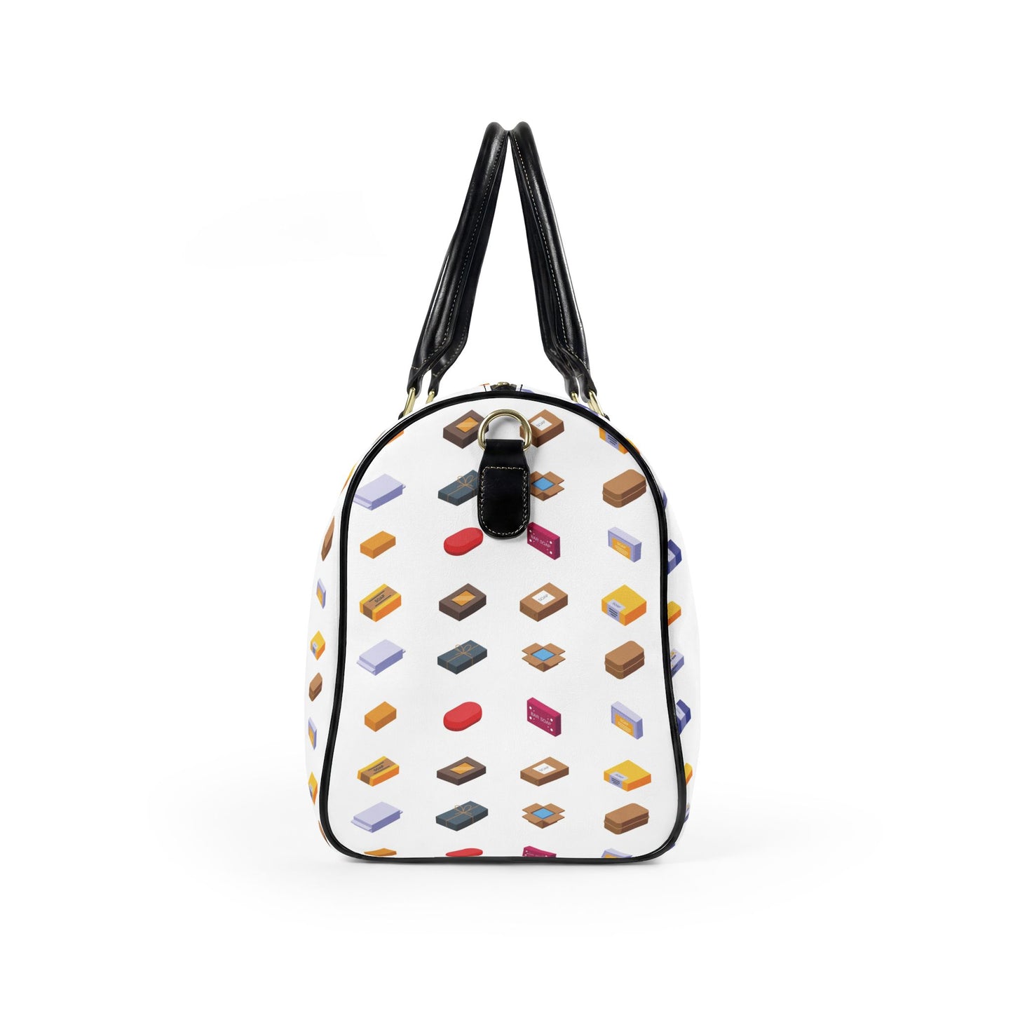 Leather Travel Bag — Colorful Patterned Duffle for Weekend Getaways