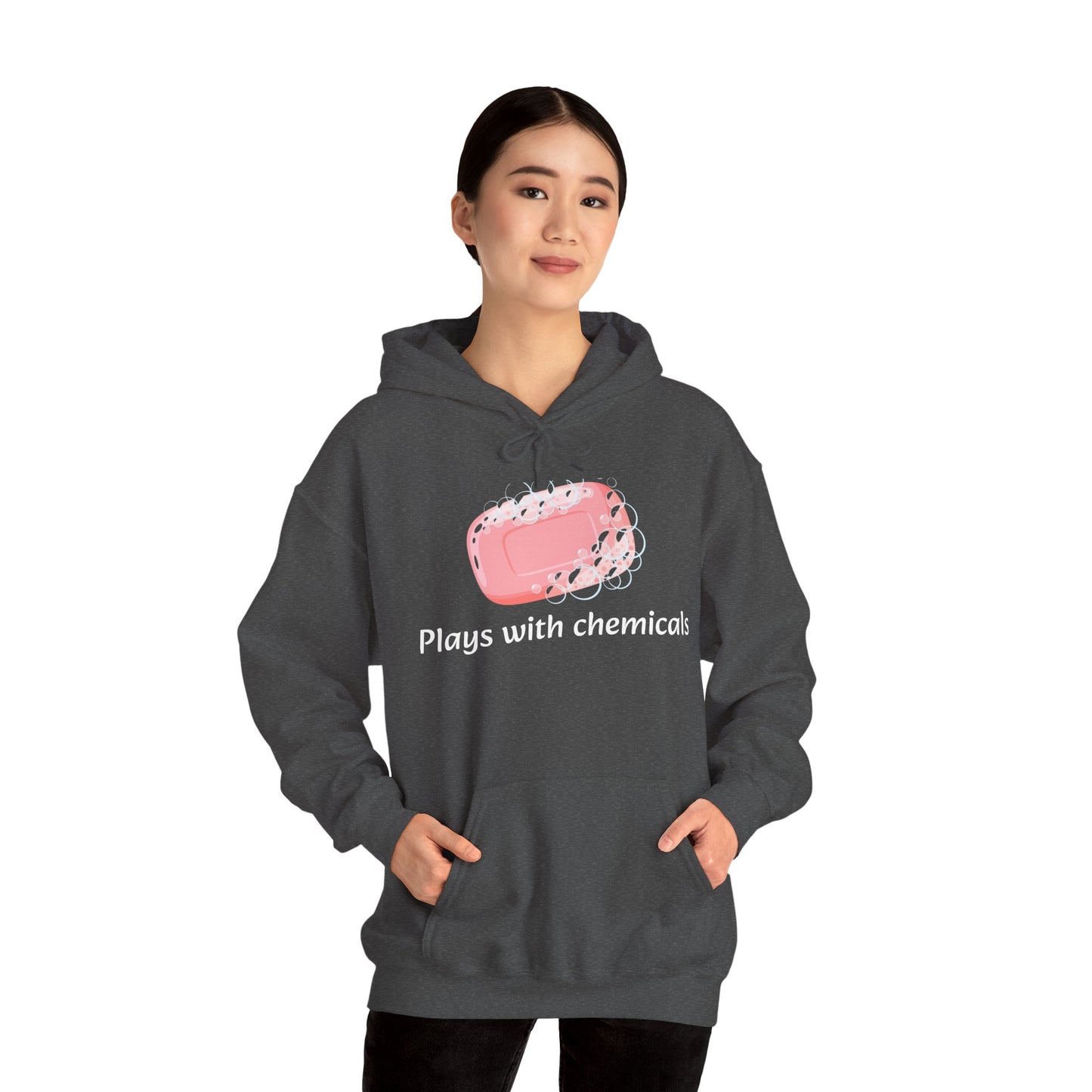 Cozy Unisex Hooded Sweatshirt with Playful Design, Casual Comfort, Gift for Friends, Homewear, Lounge Apparel