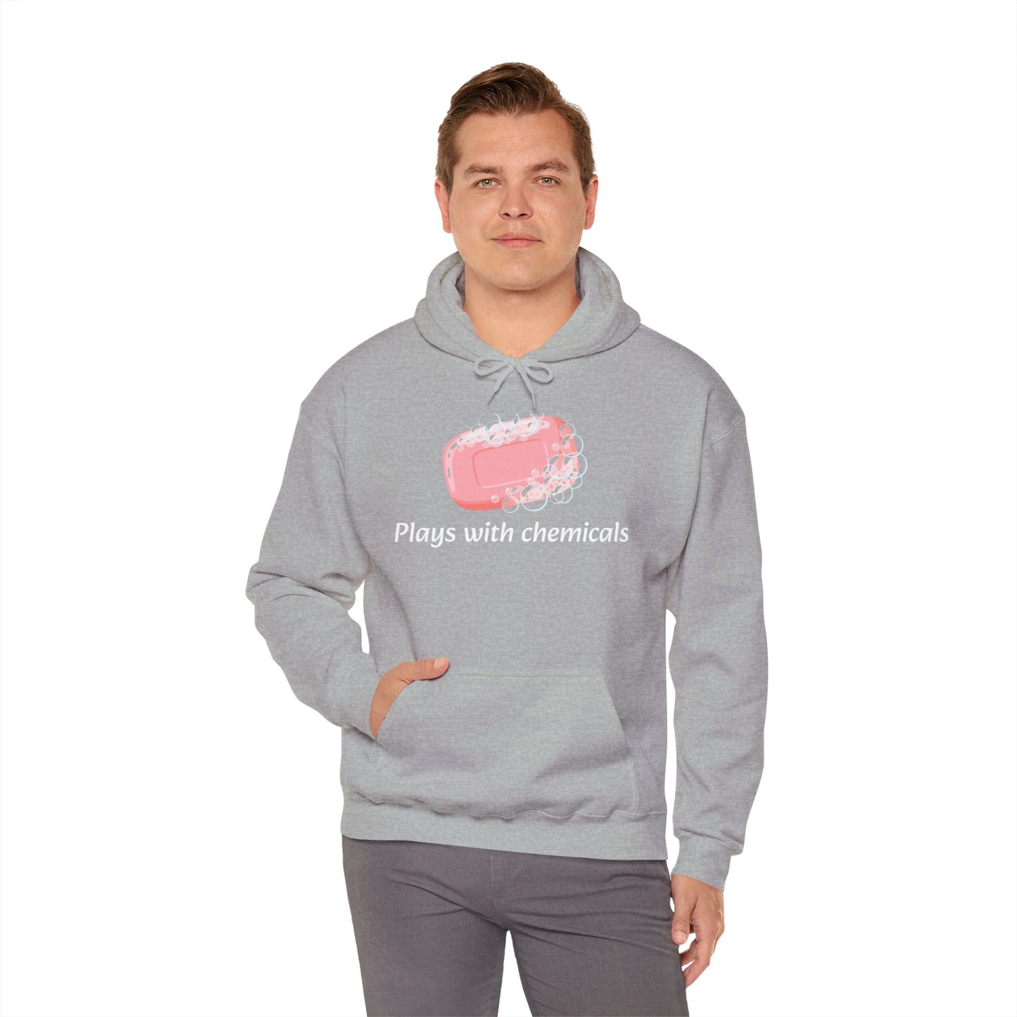 Cozy Unisex Hooded Sweatshirt with Playful Design, Casual Comfort, Gift for Friends, Homewear, Lounge Apparel
