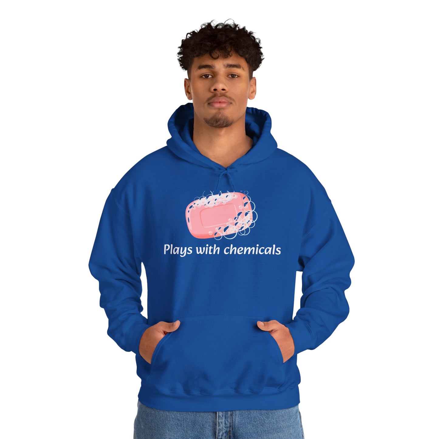 Cozy Unisex Hooded Sweatshirt with Playful Design, Casual Comfort, Gift for Friends, Homewear, Lounge Apparel