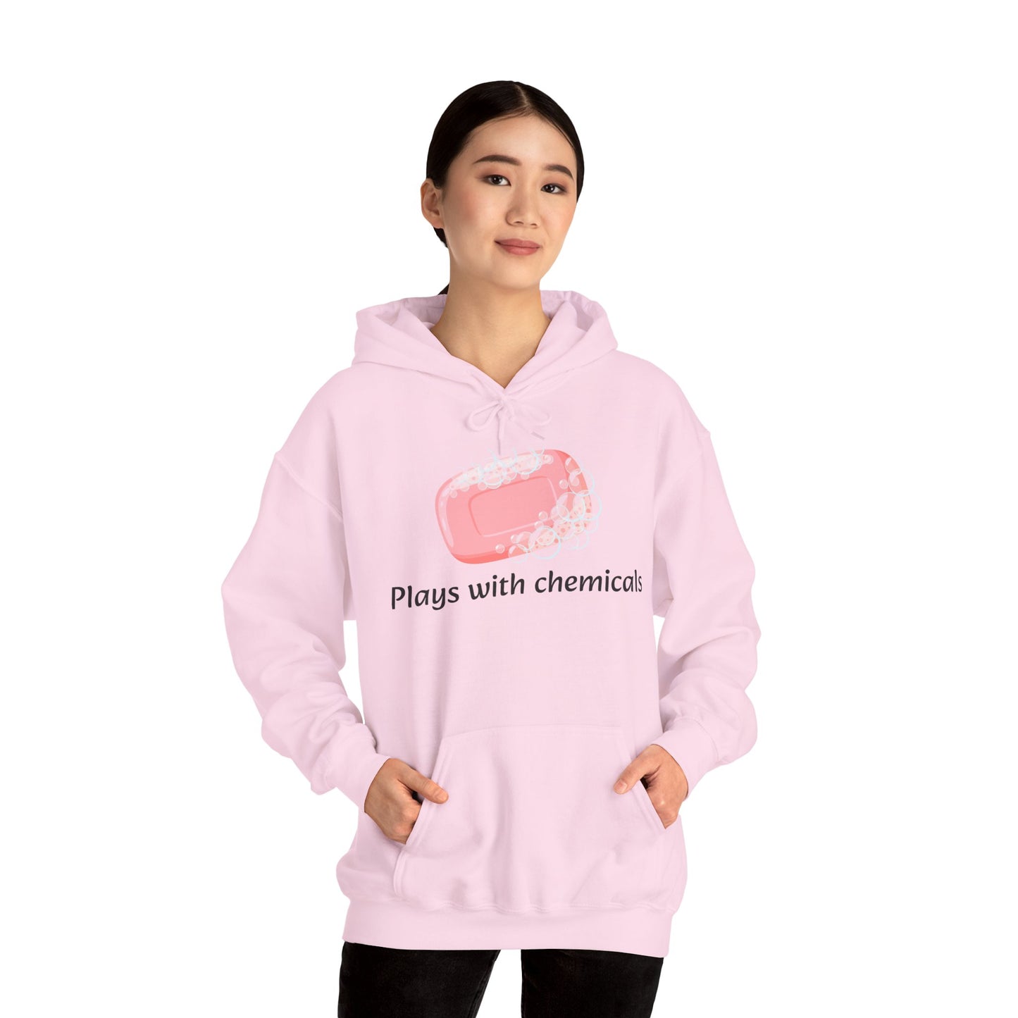 Cozy Unisex Hooded Sweatshirt with Playful Design, Casual Comfort, Gift for Friends, Homewear, Lounge Apparel