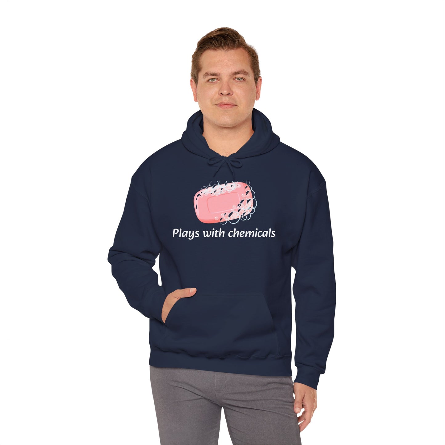Cozy Unisex Hooded Sweatshirt with Playful Design, Casual Comfort, Gift for Friends, Homewear, Lounge Apparel