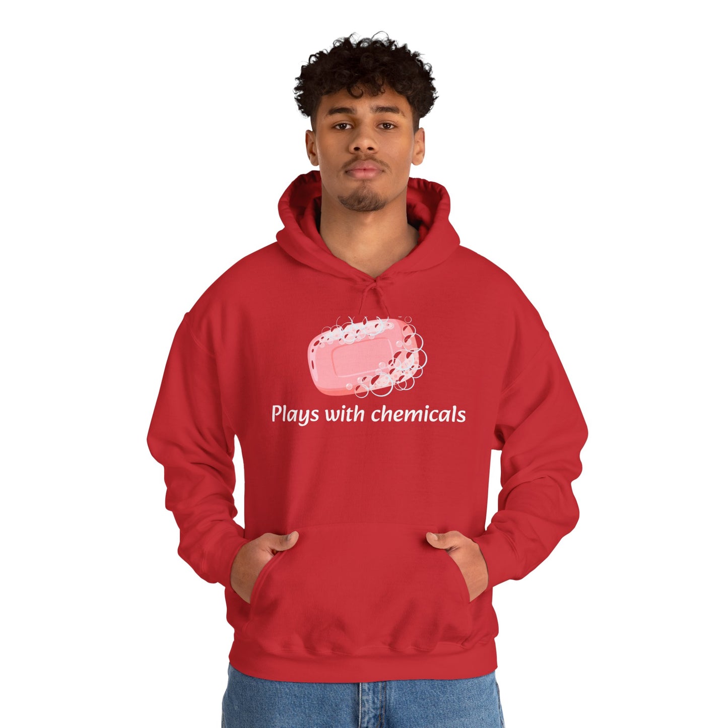Cozy Unisex Hooded Sweatshirt with Playful Design, Casual Comfort, Gift for Friends, Homewear, Lounge Apparel