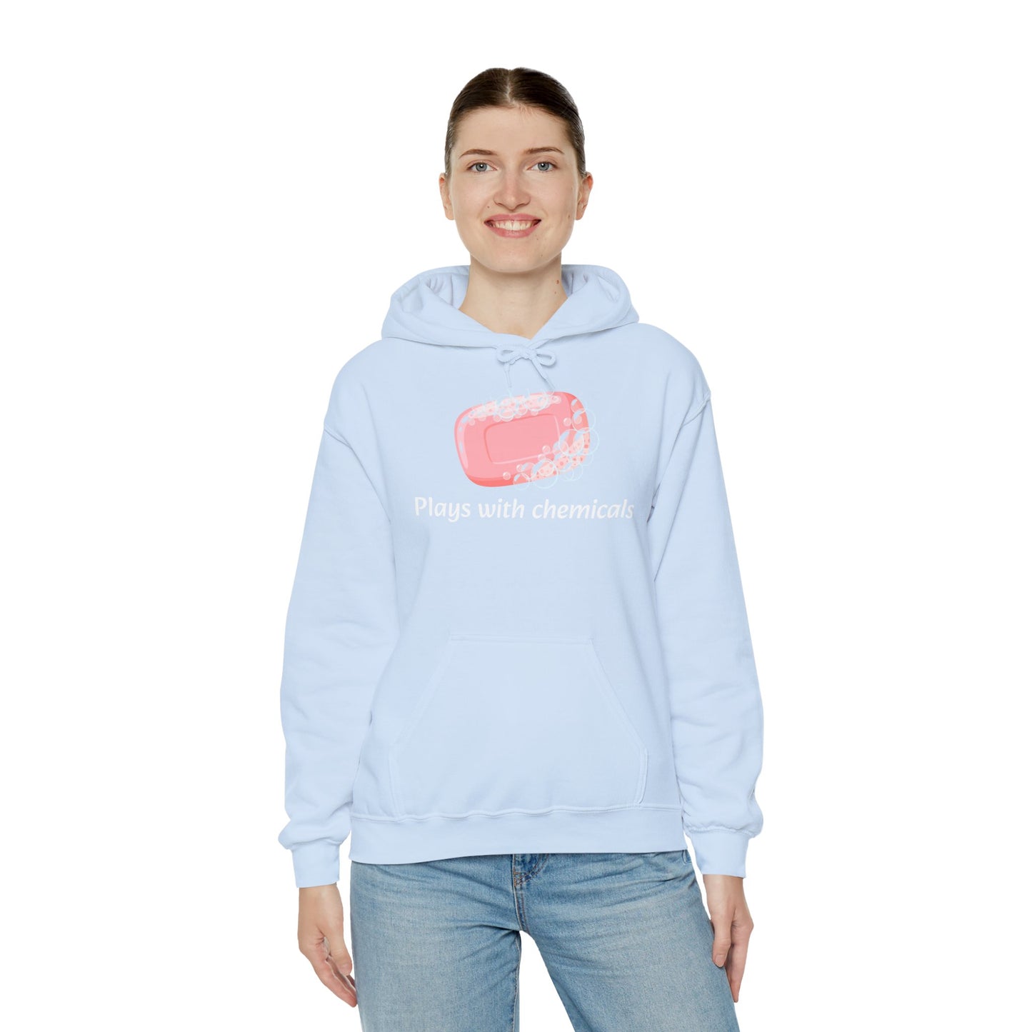 Cozy Unisex Hooded Sweatshirt with Playful Design, Casual Comfort, Gift for Friends, Homewear, Lounge Apparel