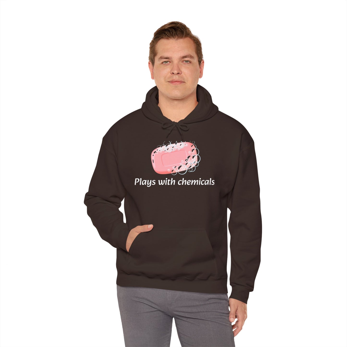 Cozy Unisex Hooded Sweatshirt with Playful Design, Casual Comfort, Gift for Friends, Homewear, Lounge Apparel