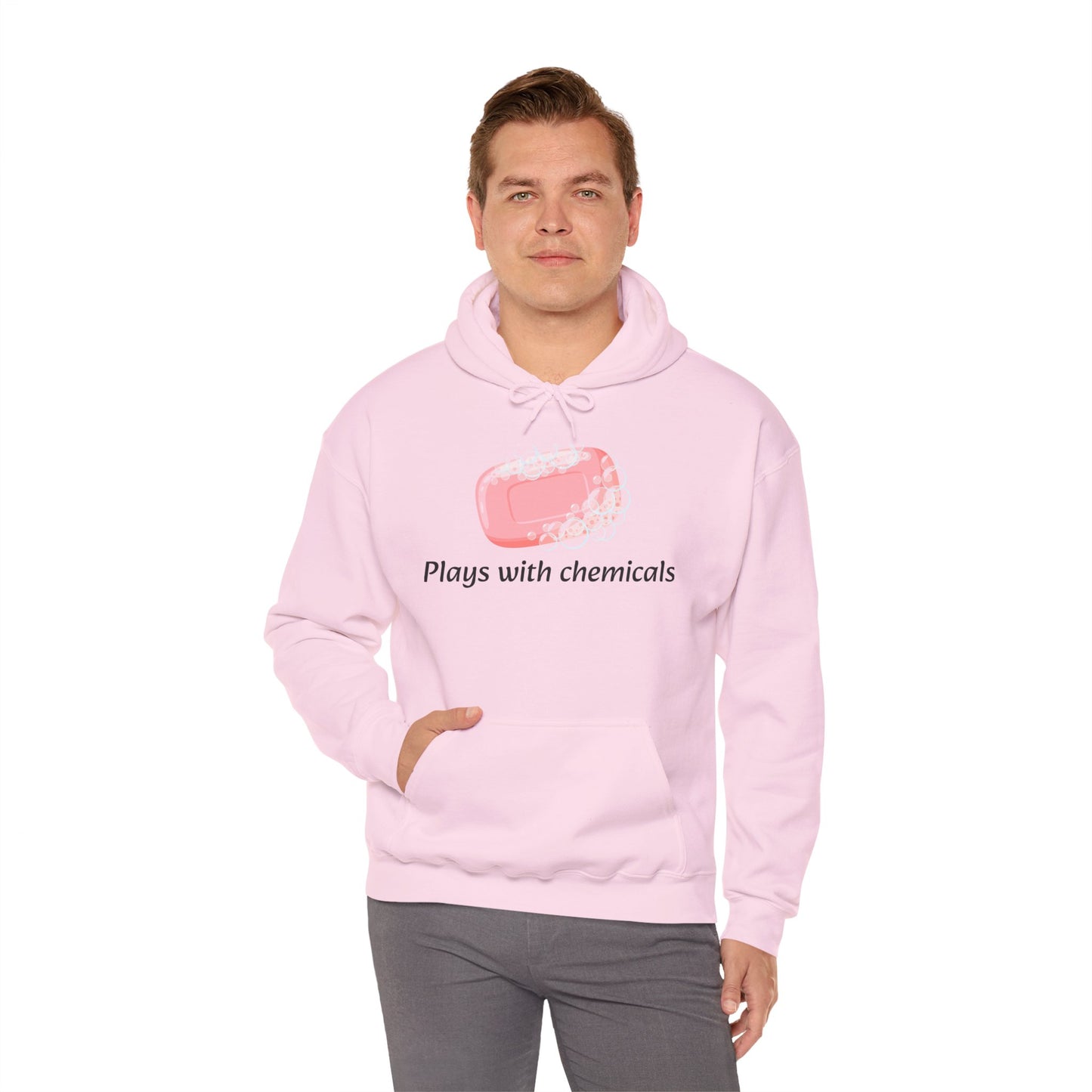 Cozy Unisex Hooded Sweatshirt with Playful Design, Casual Comfort, Gift for Friends, Homewear, Lounge Apparel