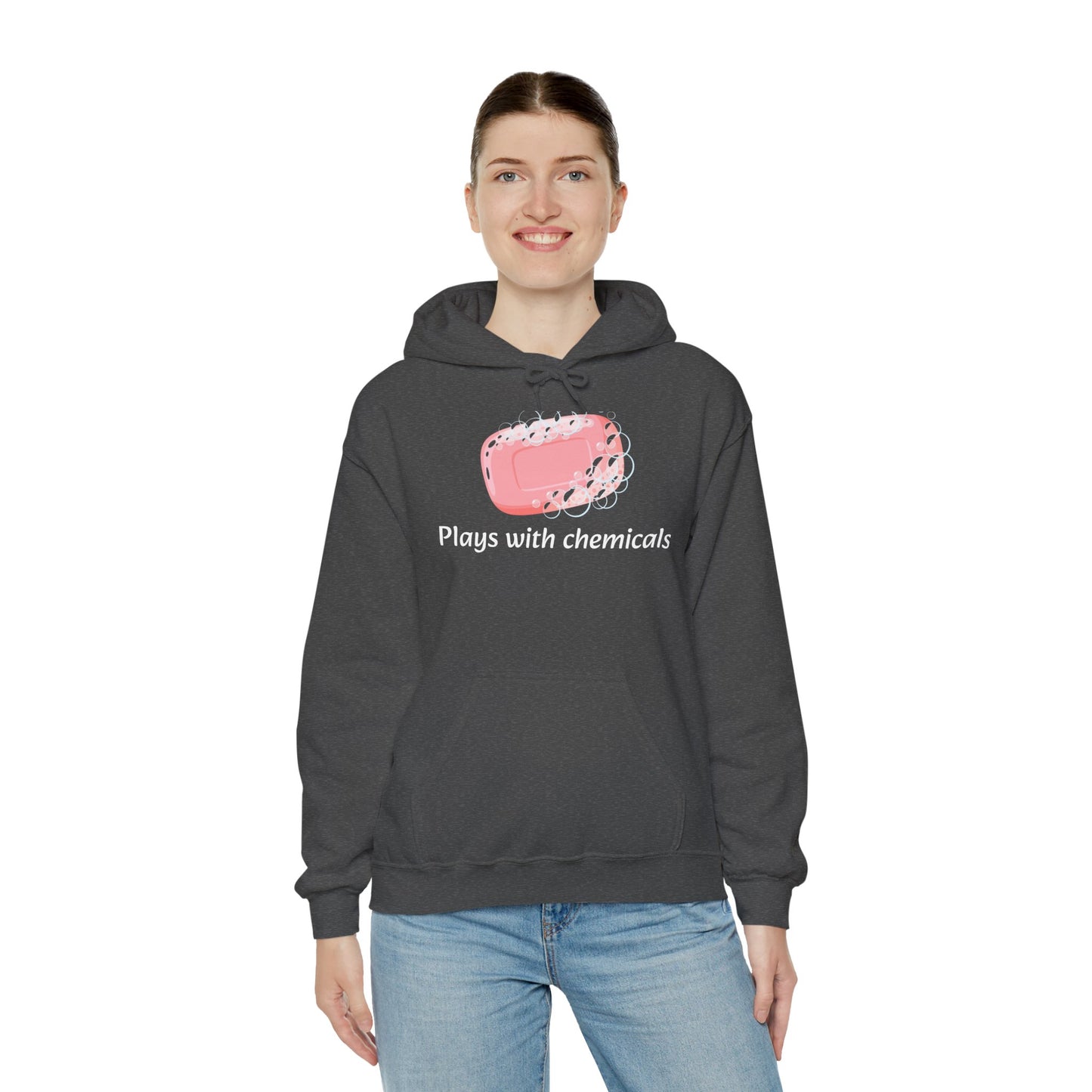 Cozy Unisex Hooded Sweatshirt with Playful Design, Casual Comfort, Gift for Friends, Homewear, Lounge Apparel