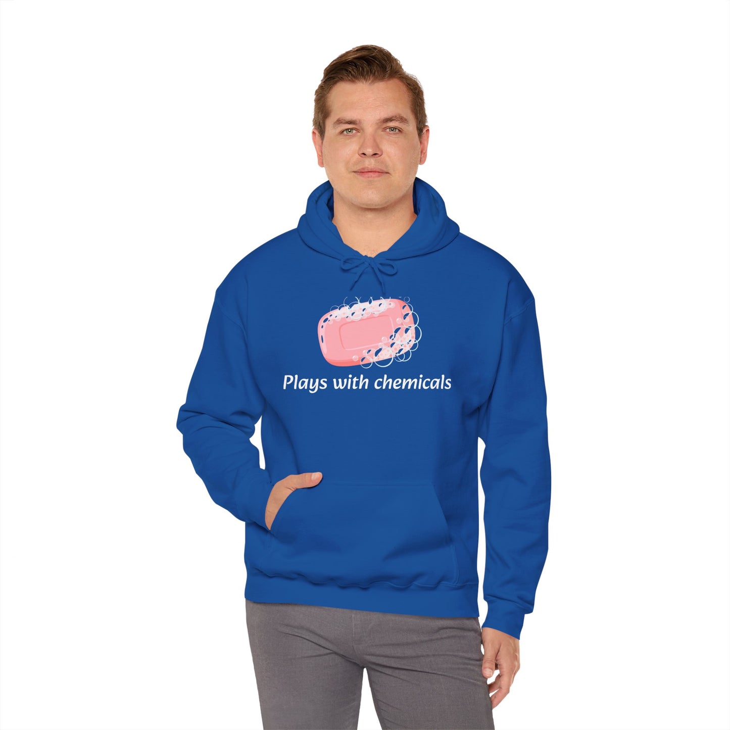 Cozy Unisex Hooded Sweatshirt with Playful Design, Casual Comfort, Gift for Friends, Homewear, Lounge Apparel