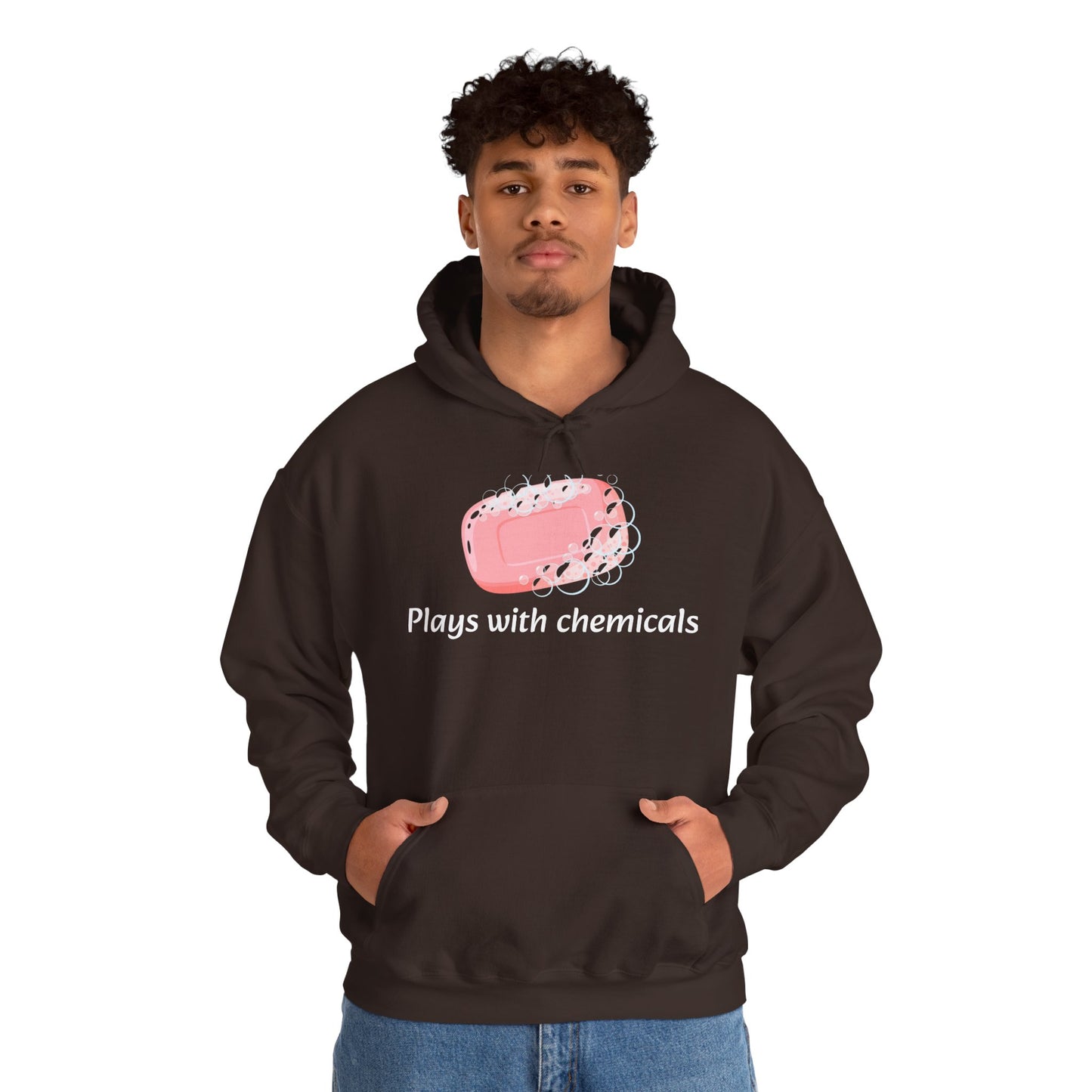 Cozy Unisex Hooded Sweatshirt with Playful Design, Casual Comfort, Gift for Friends, Homewear, Lounge Apparel