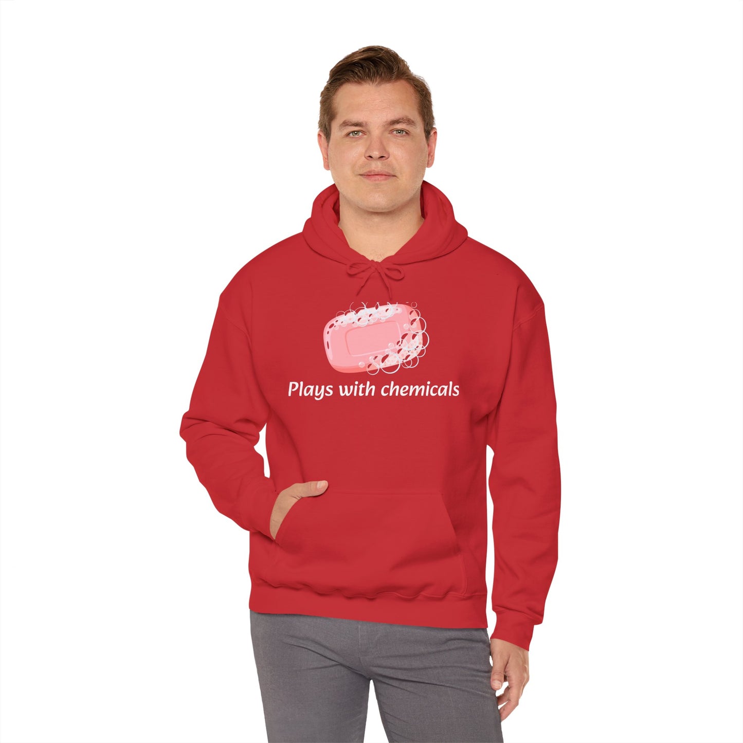 Cozy Unisex Hooded Sweatshirt with Playful Design, Casual Comfort, Gift for Friends, Homewear, Lounge Apparel