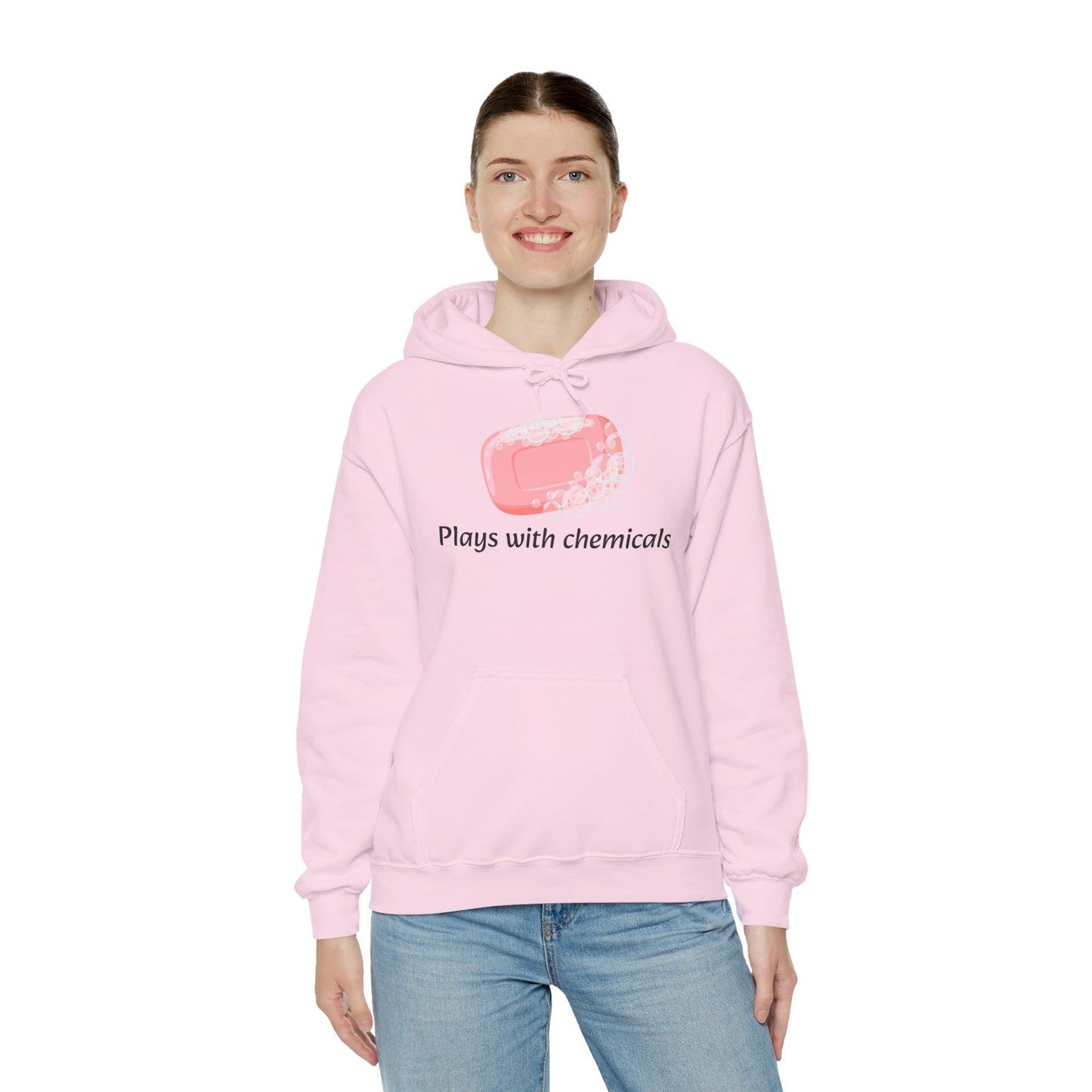 Cozy Unisex Hooded Sweatshirt with Playful Design, Casual Comfort, Gift for Friends, Homewear, Lounge Apparel