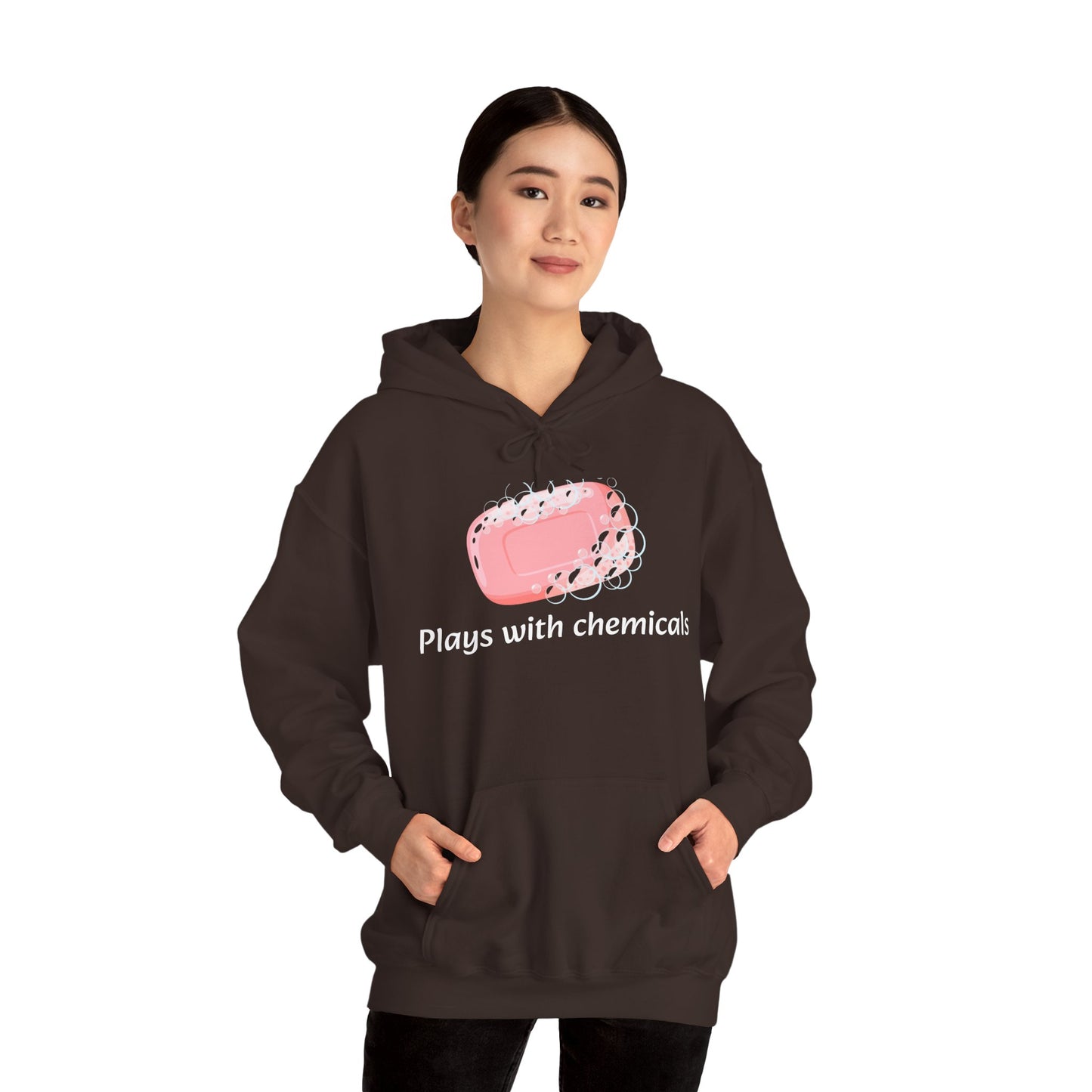 Cozy Unisex Hooded Sweatshirt with Playful Design, Casual Comfort, Gift for Friends, Homewear, Lounge Apparel