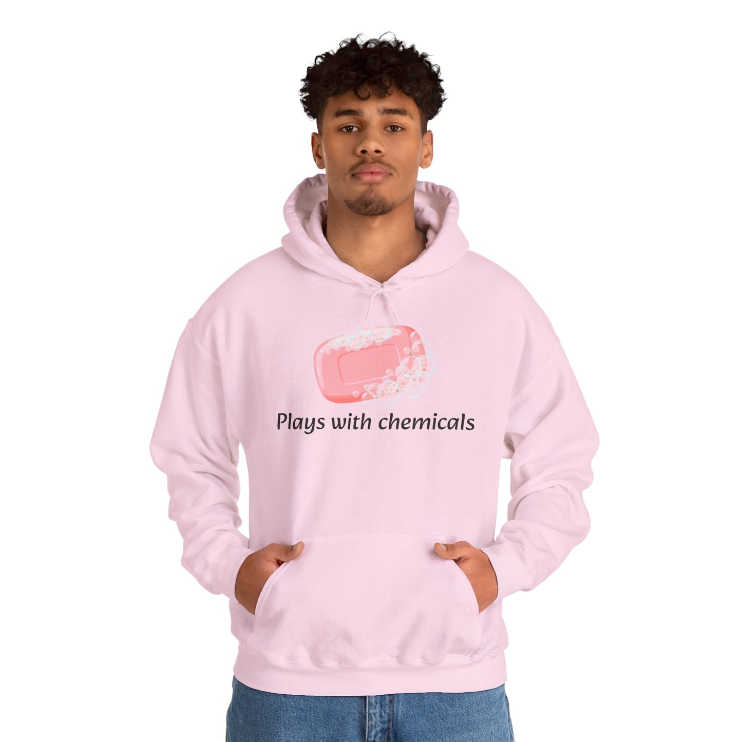Cozy Unisex Hooded Sweatshirt with Playful Design, Casual Comfort, Gift for Friends, Homewear, Lounge Apparel