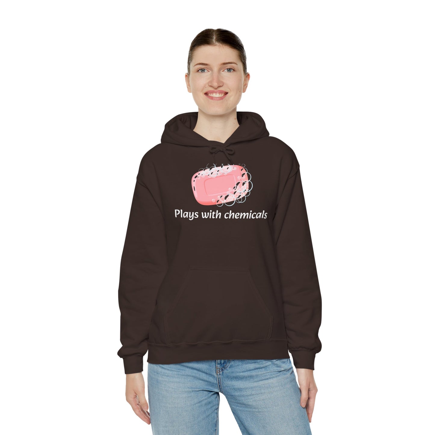 Cozy Unisex Hooded Sweatshirt with Playful Design, Casual Comfort, Gift for Friends, Homewear, Lounge Apparel