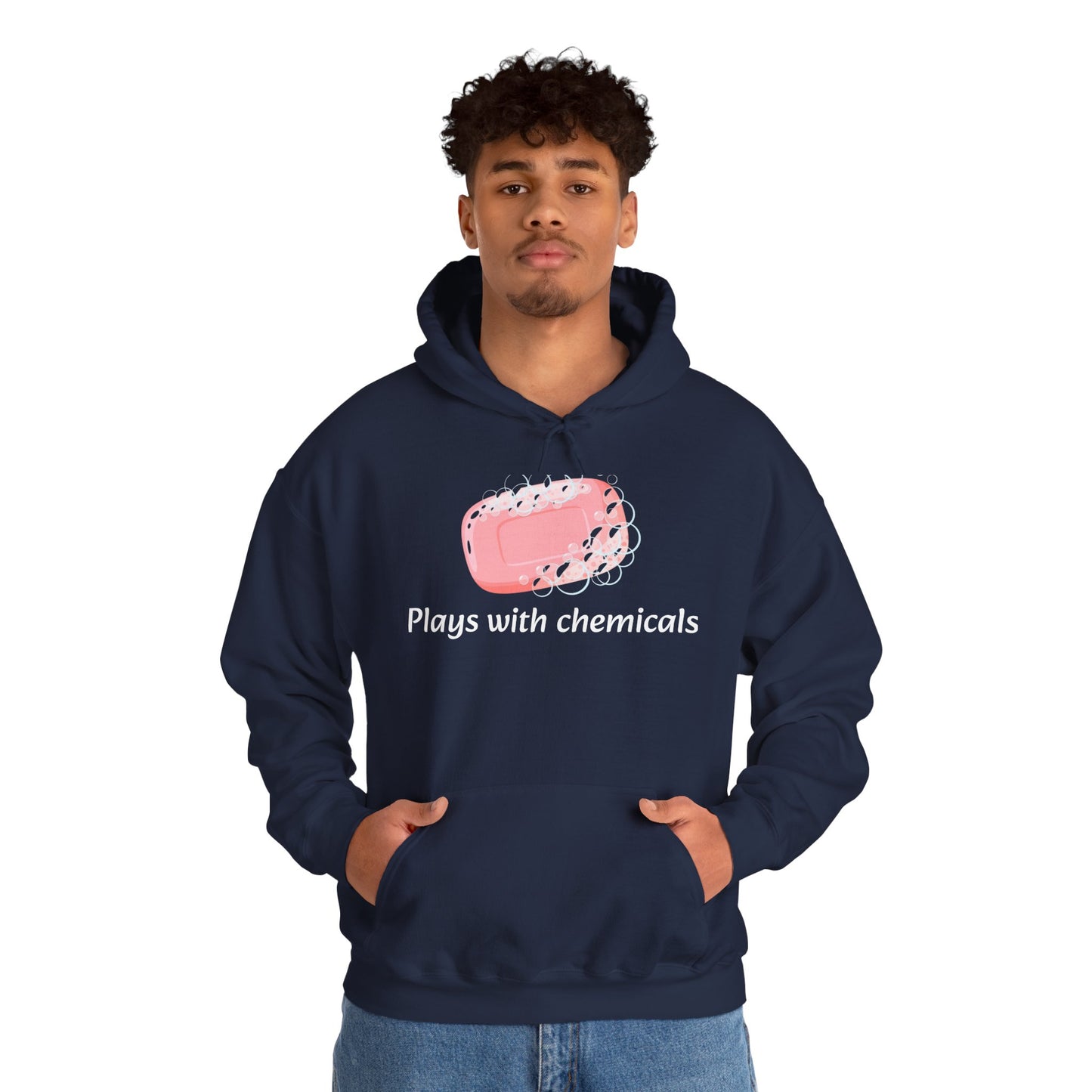 Cozy Unisex Hooded Sweatshirt with Playful Design, Casual Comfort, Gift for Friends, Homewear, Lounge Apparel