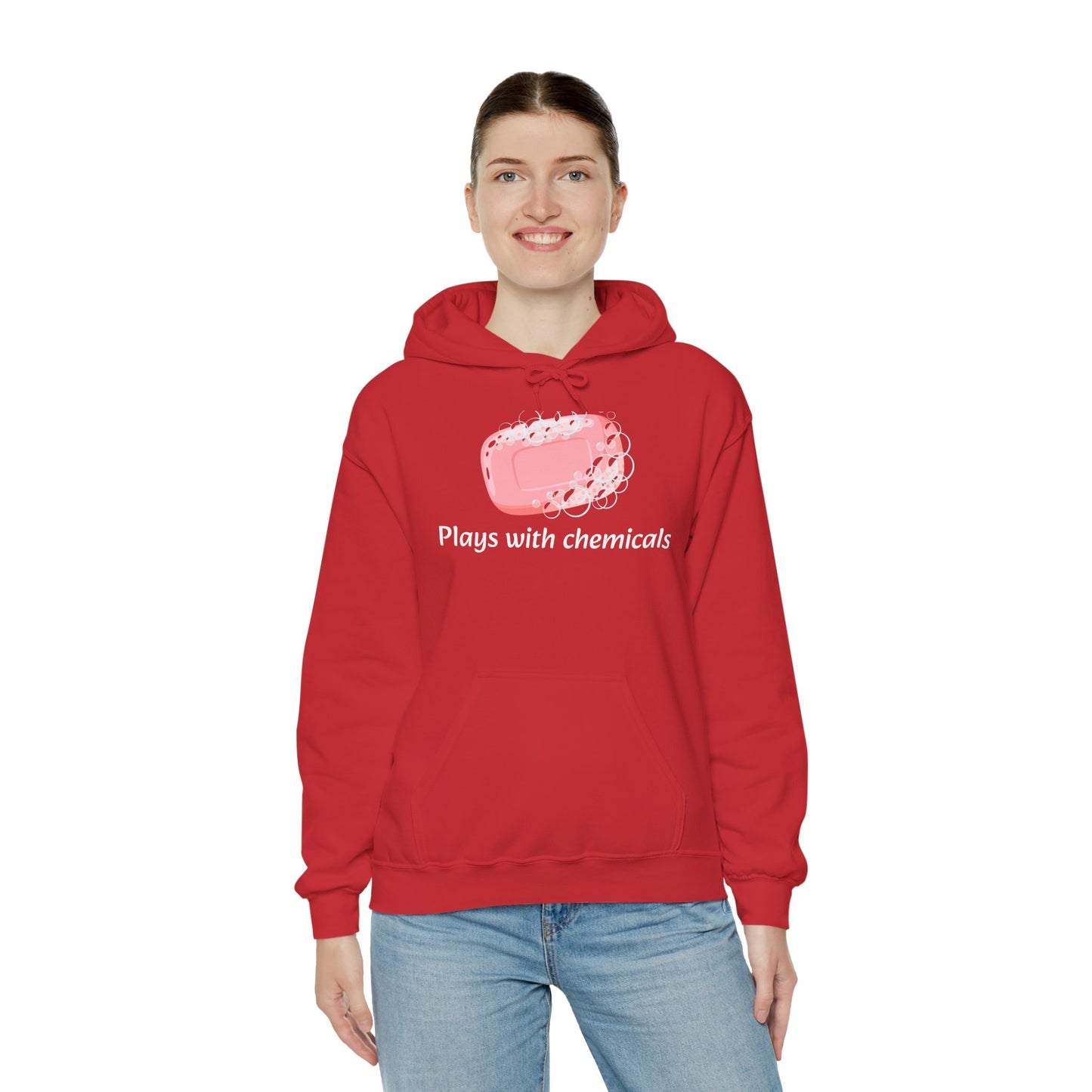 Cozy Unisex Hooded Sweatshirt with Playful Design, Casual Comfort, Gift for Friends, Homewear, Lounge Apparel