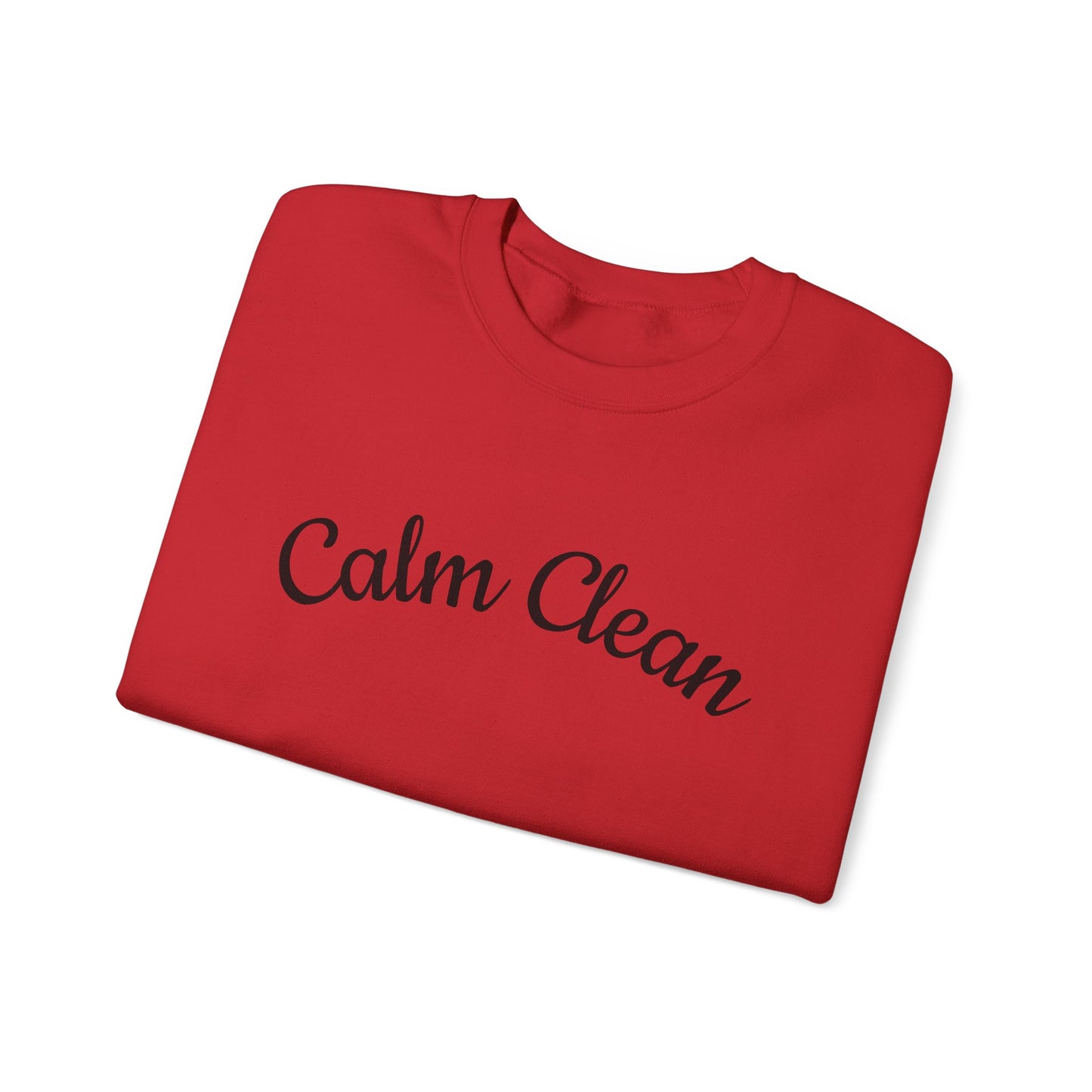 Calm Clean Unisex Crewneck Sweatshirt | Cozy Apparel, Relaxed Fit, Ideal Gift, Minimalist Style, Everyday Comfort