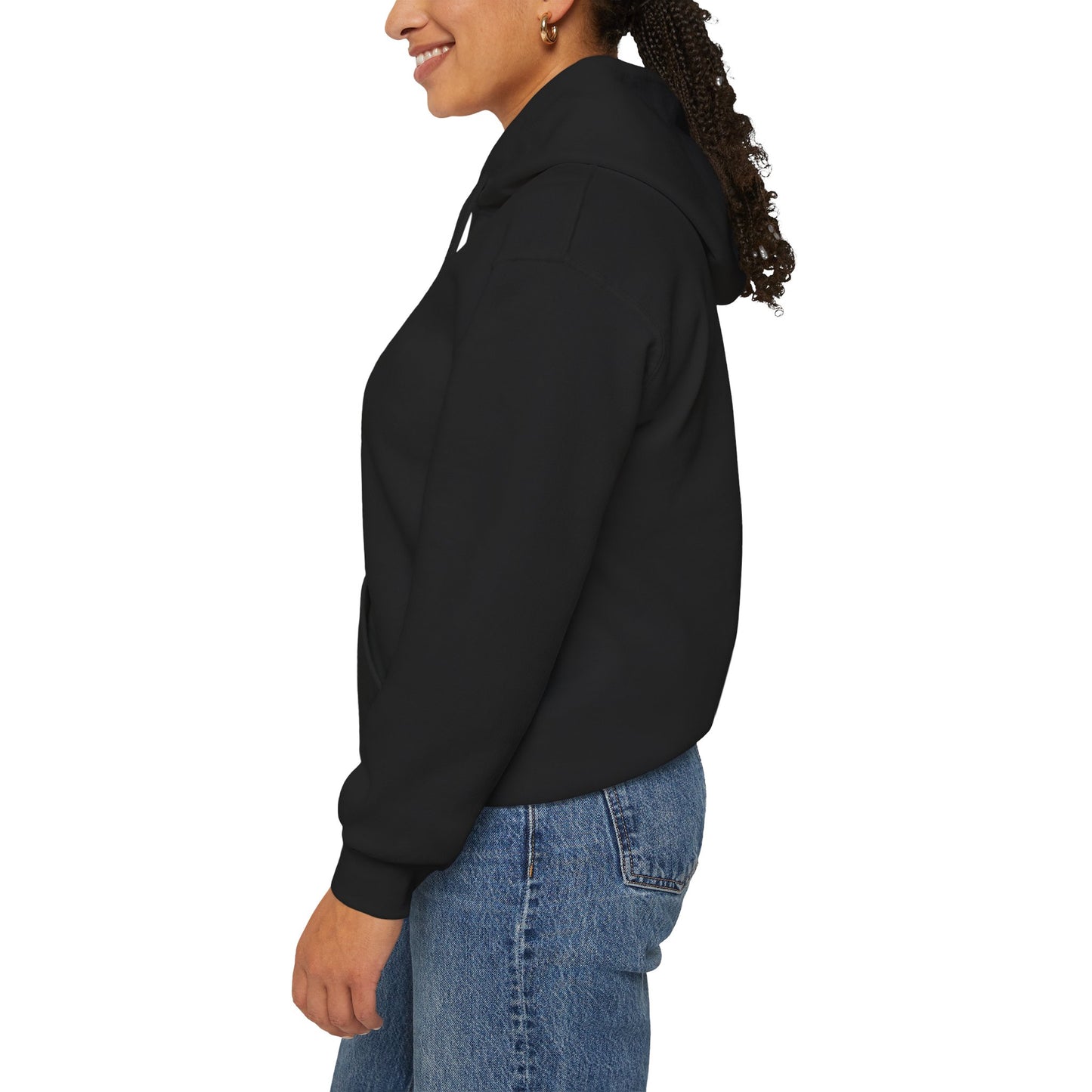 Cozy Unisex Hooded Sweatshirt with Playful Design, Casual Comfort, Gift for Friends, Homewear, Lounge Apparel