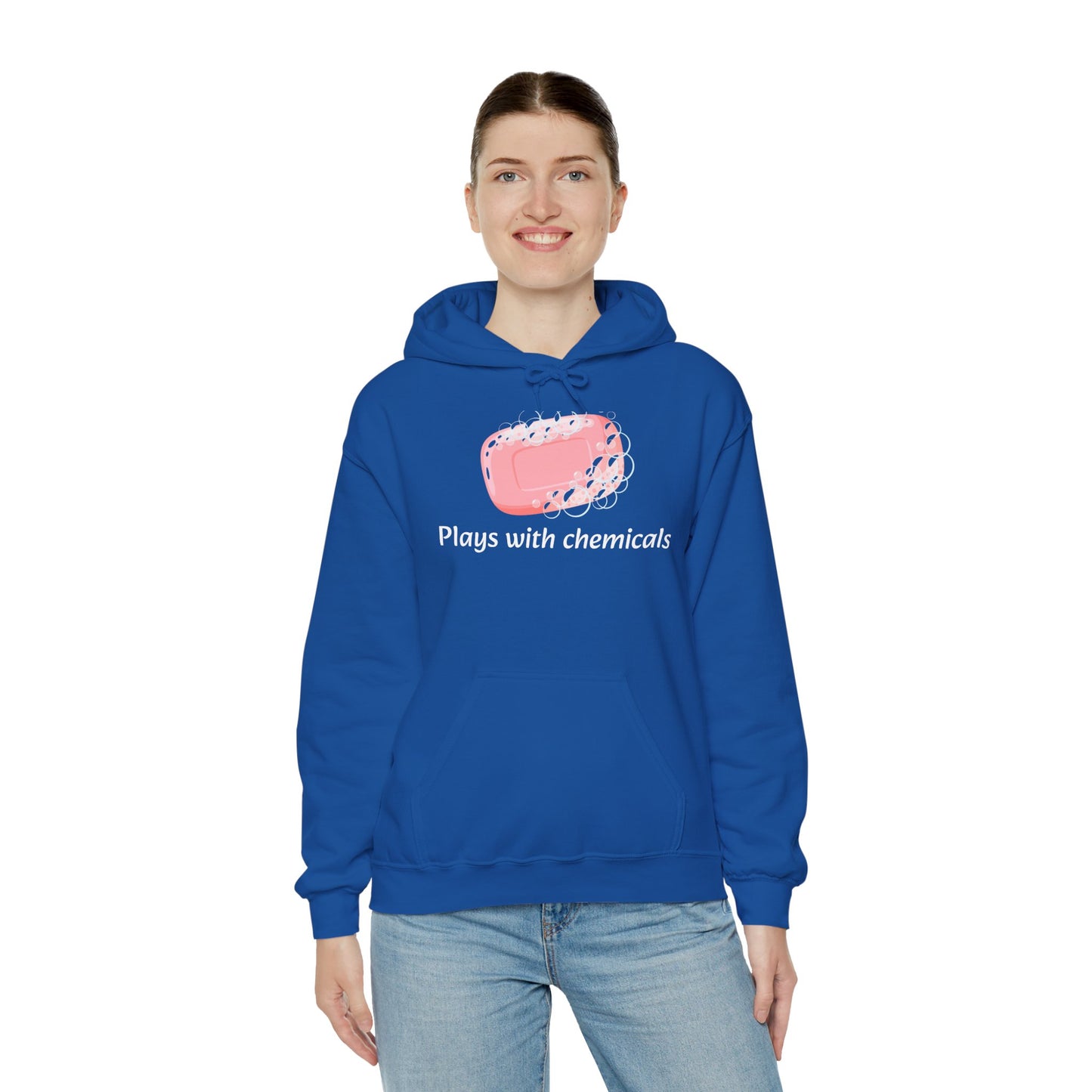 Cozy Unisex Hooded Sweatshirt with Playful Design, Casual Comfort, Gift for Friends, Homewear, Lounge Apparel