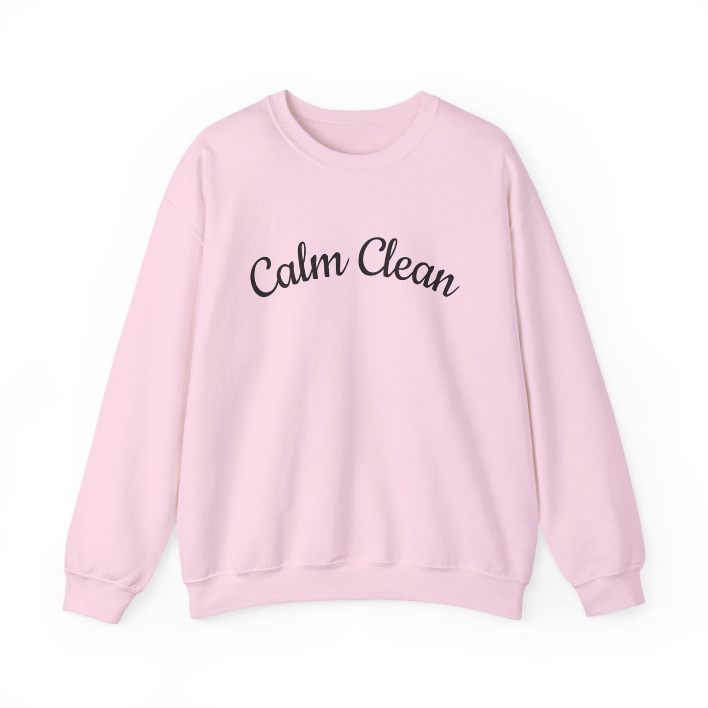Calm Clean Unisex Crewneck Sweatshirt | Cozy Apparel, Relaxed Fit, Ideal Gift, Minimalist Style, Everyday Comfort