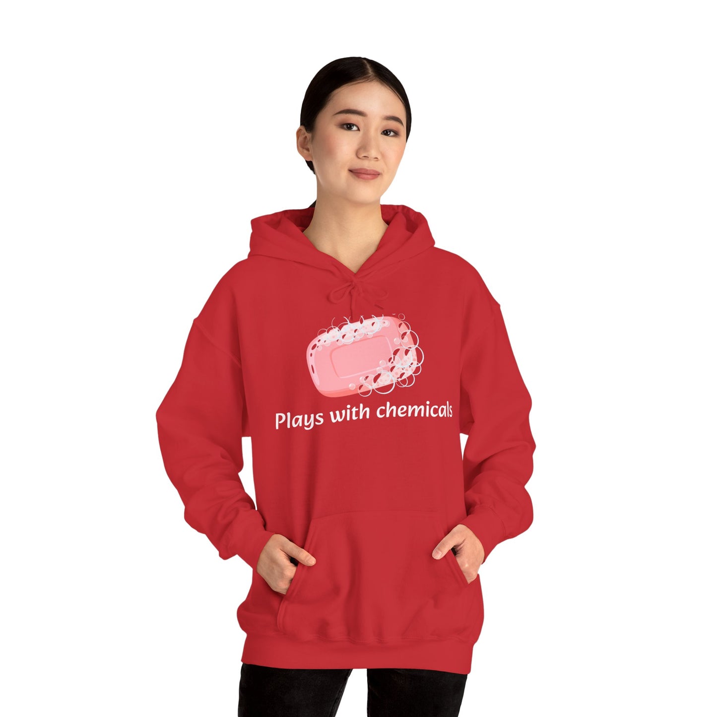 Cozy Unisex Hooded Sweatshirt with Playful Design, Casual Comfort, Gift for Friends, Homewear, Lounge Apparel