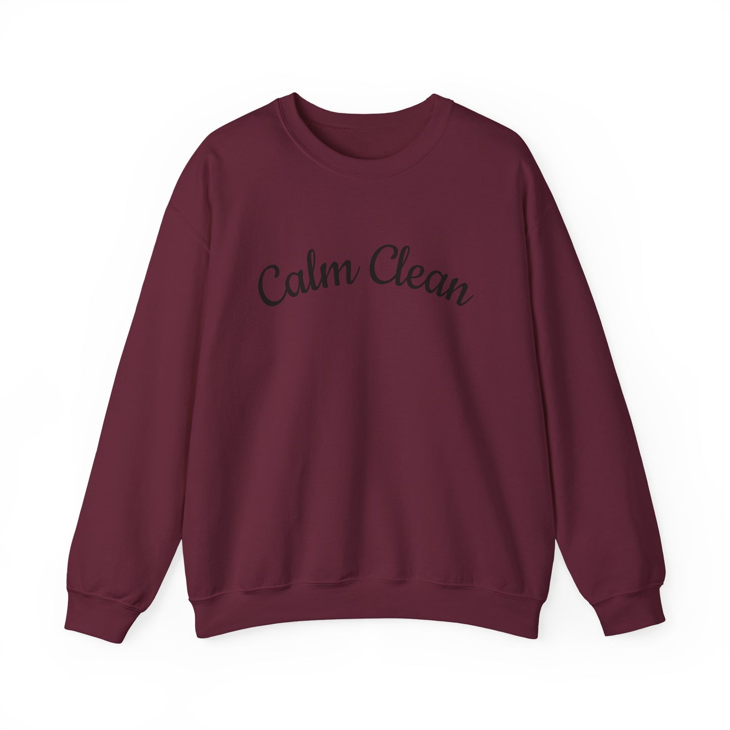 Calm Clean Unisex Crewneck Sweatshirt | Cozy Apparel, Relaxed Fit, Ideal Gift, Minimalist Style, Everyday Comfort