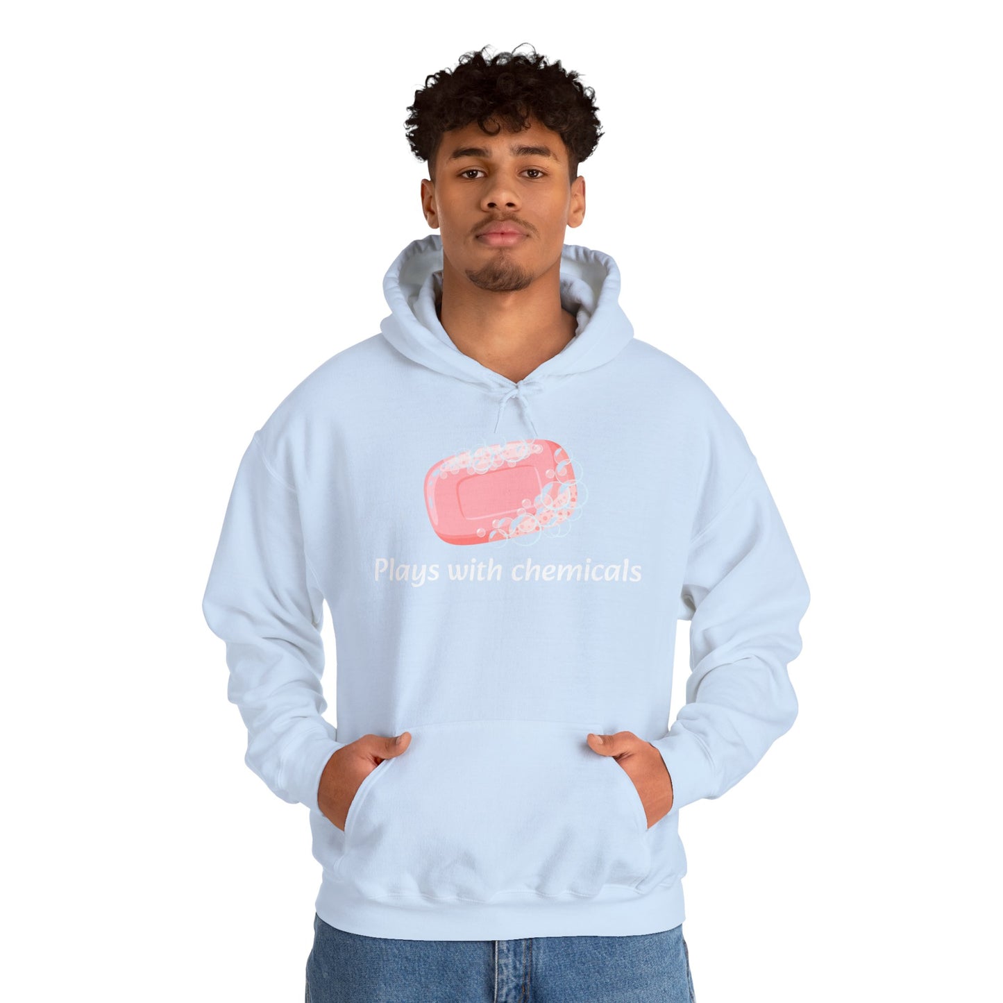 Cozy Unisex Hooded Sweatshirt with Playful Design, Casual Comfort, Gift for Friends, Homewear, Lounge Apparel