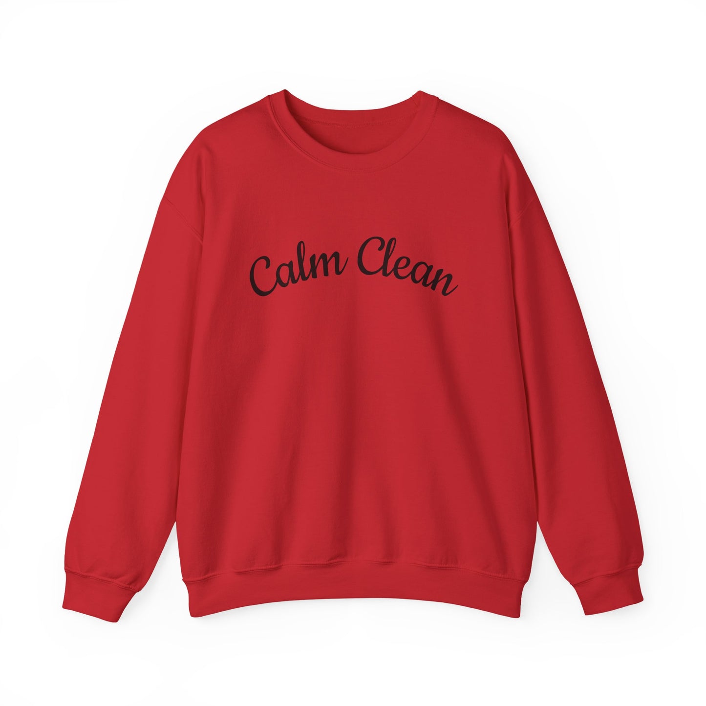 Calm Clean Unisex Crewneck Sweatshirt | Cozy Apparel, Relaxed Fit, Ideal Gift, Minimalist Style, Everyday Comfort