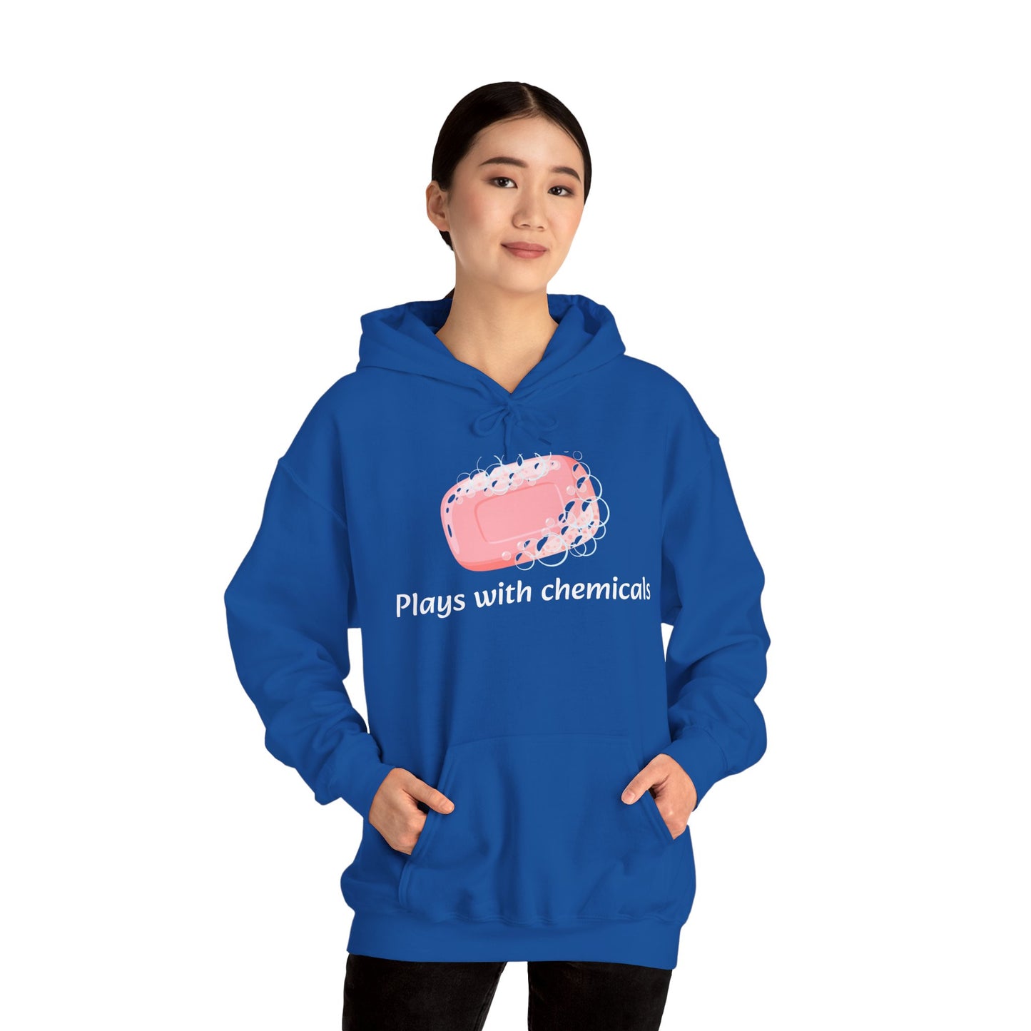 Cozy Unisex Hooded Sweatshirt with Playful Design, Casual Comfort, Gift for Friends, Homewear, Lounge Apparel