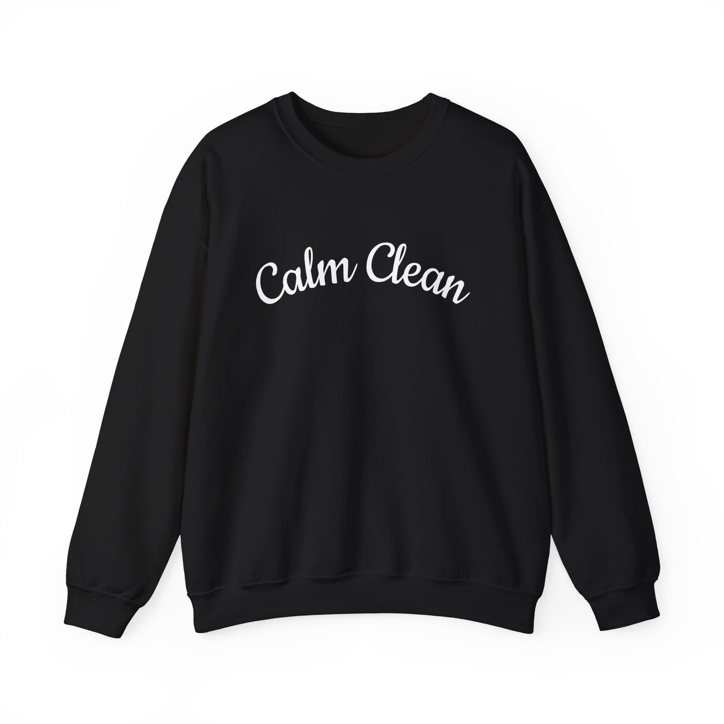 Calm Clean Unisex Crewneck Sweatshirt | Cozy Apparel, Relaxed Fit, Ideal Gift, Minimalist Style, Everyday Comfort
