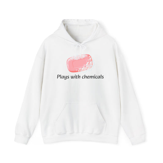 Cozy Unisex Hooded Sweatshirt with Playful Design, Casual Comfort, Gift for Friends, Homewear, Lounge Apparel