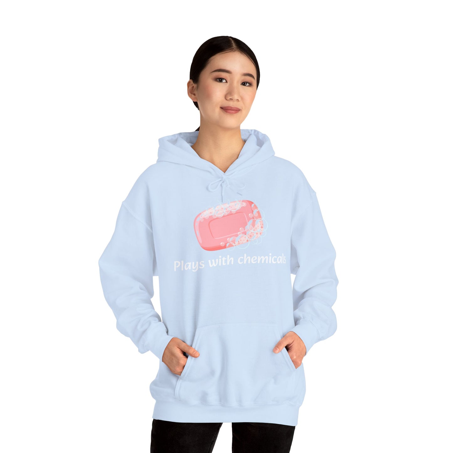 Cozy Unisex Hooded Sweatshirt with Playful Design, Casual Comfort, Gift for Friends, Homewear, Lounge Apparel