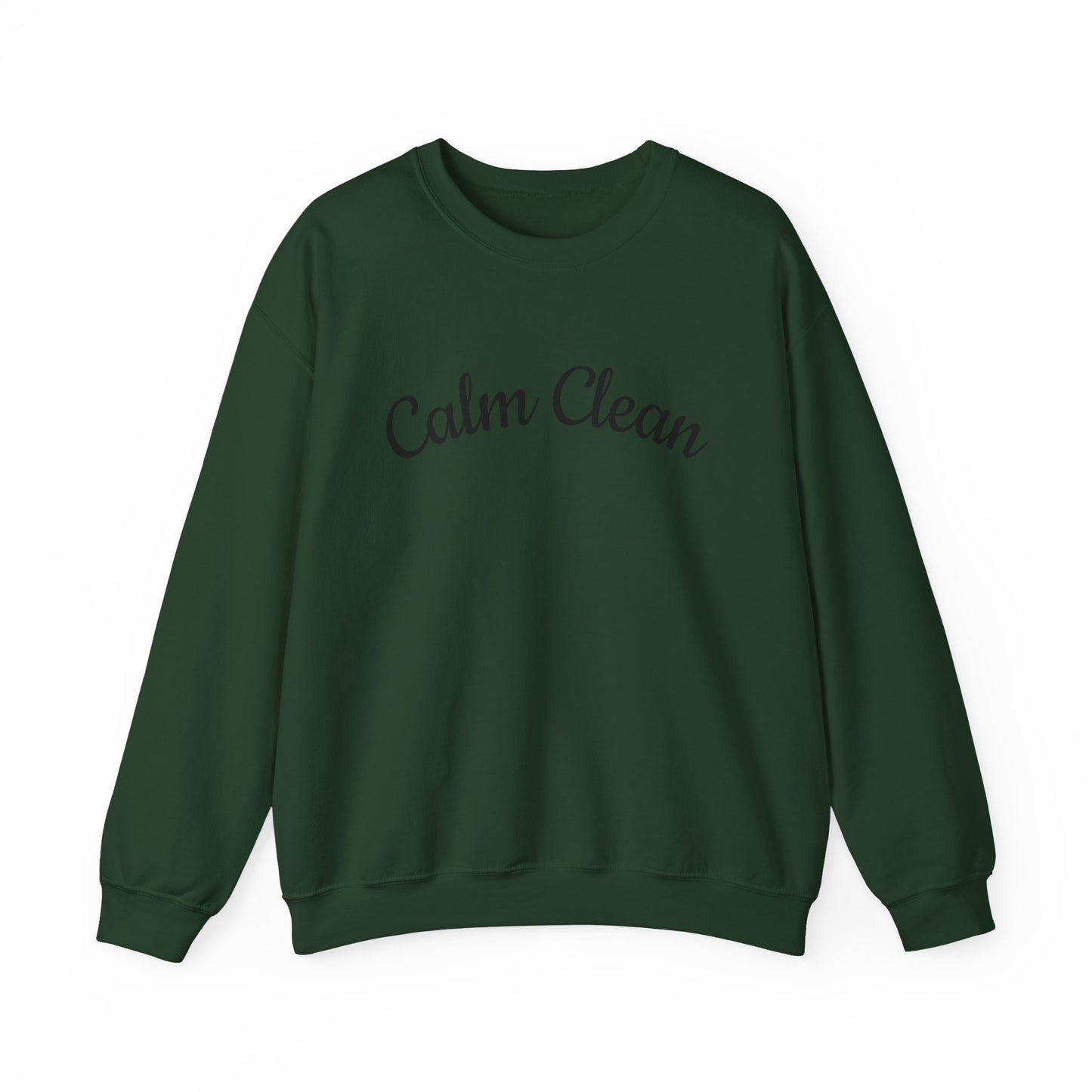 Calm Clean Unisex Crewneck Sweatshirt | Cozy Apparel, Relaxed Fit, Ideal Gift, Minimalist Style, Everyday Comfort