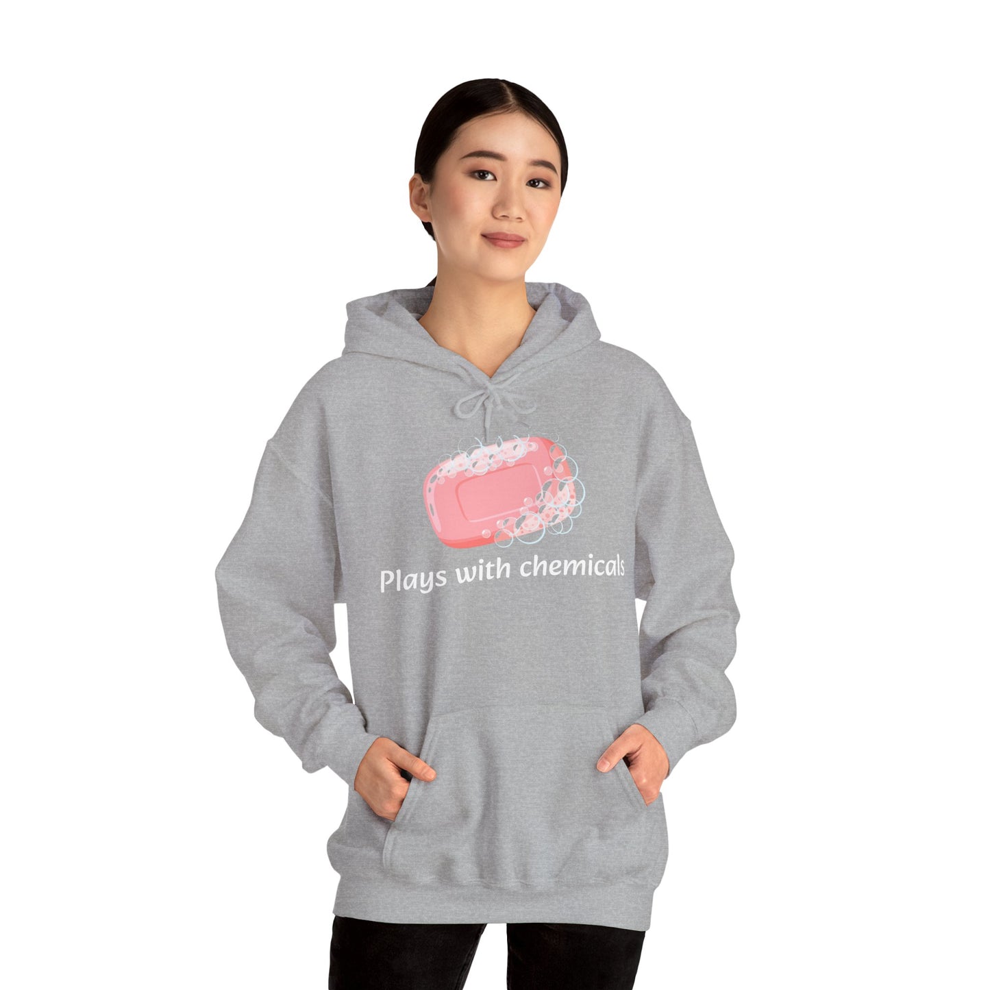 Cozy Unisex Hooded Sweatshirt with Playful Design, Casual Comfort, Gift for Friends, Homewear, Lounge Apparel