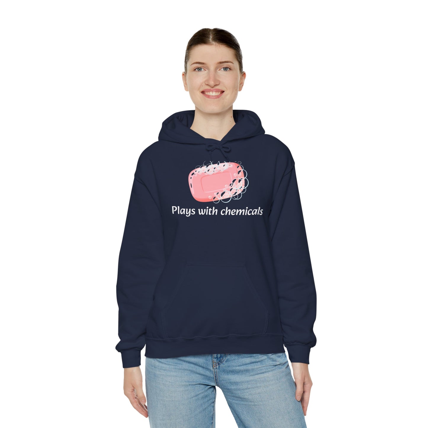Cozy Unisex Hooded Sweatshirt with Playful Design, Casual Comfort, Gift for Friends, Homewear, Lounge Apparel