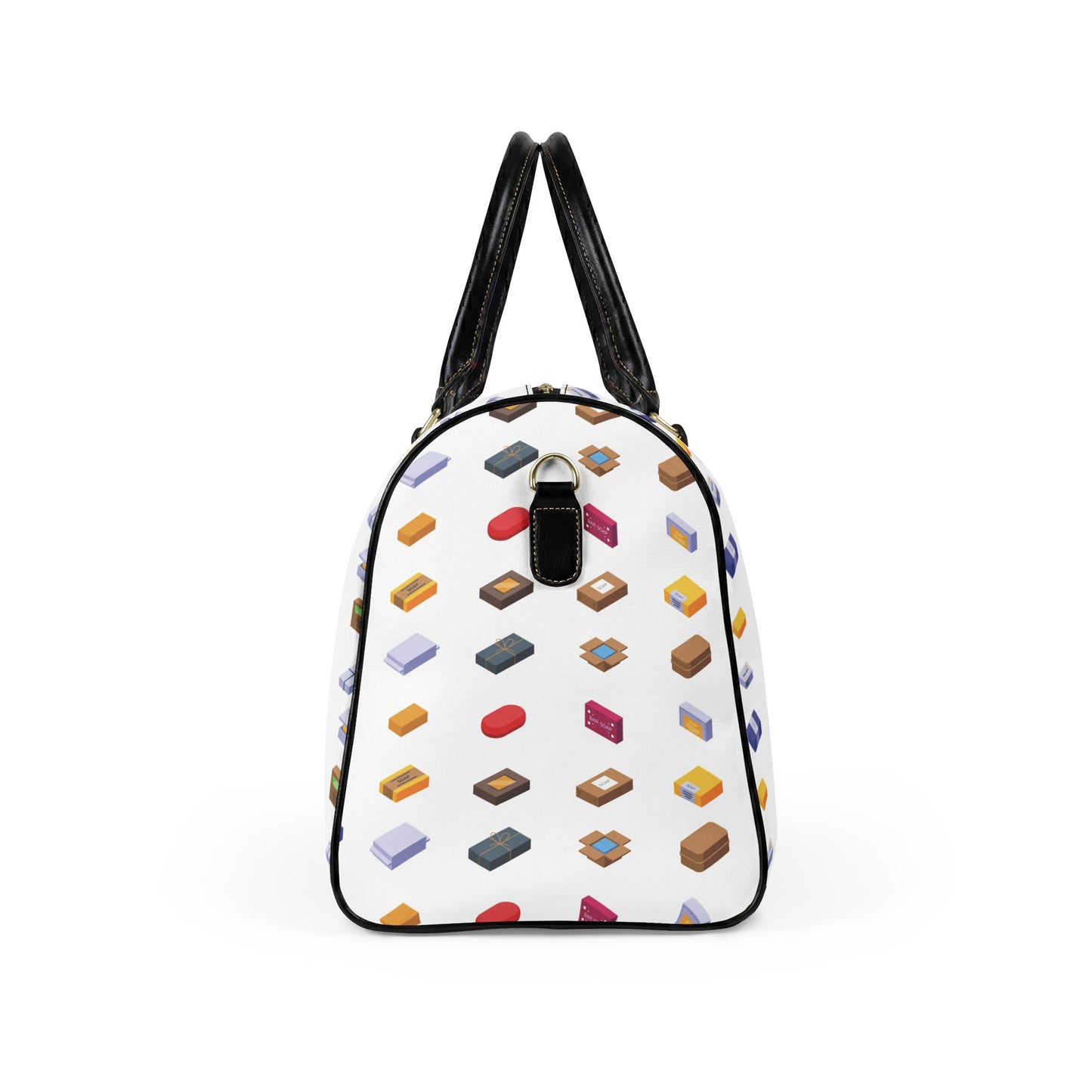 Leather Travel Bag — Colorful Patterned Duffle for Weekend Getaways